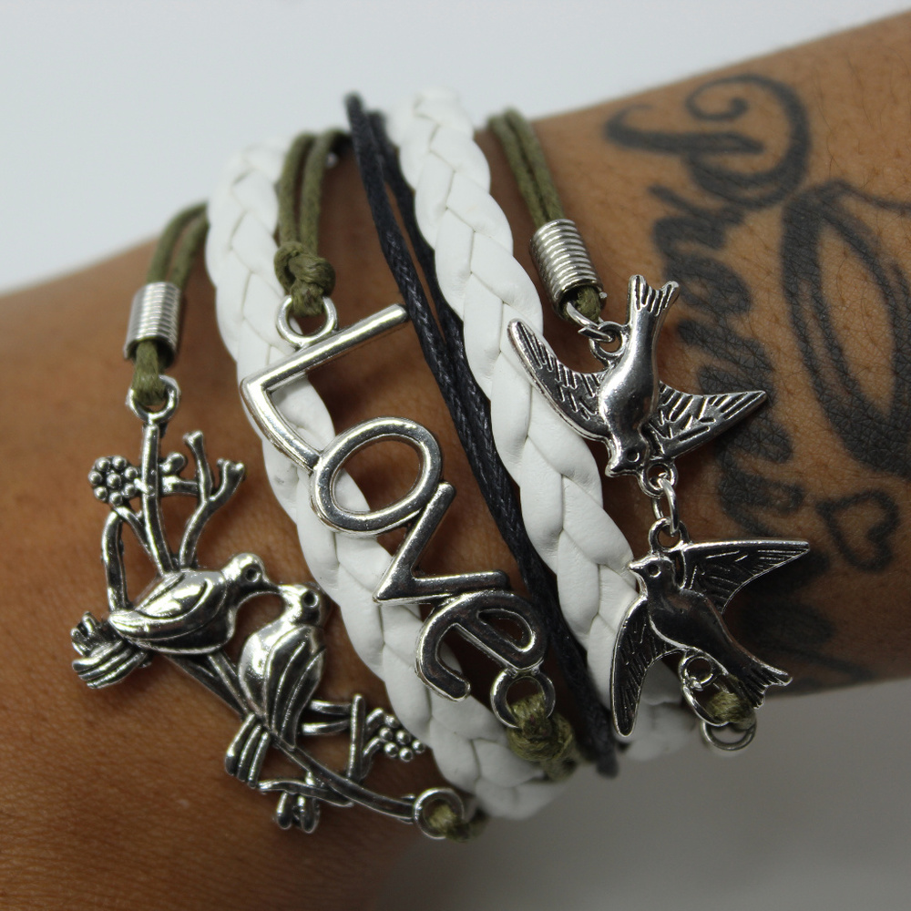 Dove Leather Bracelet
